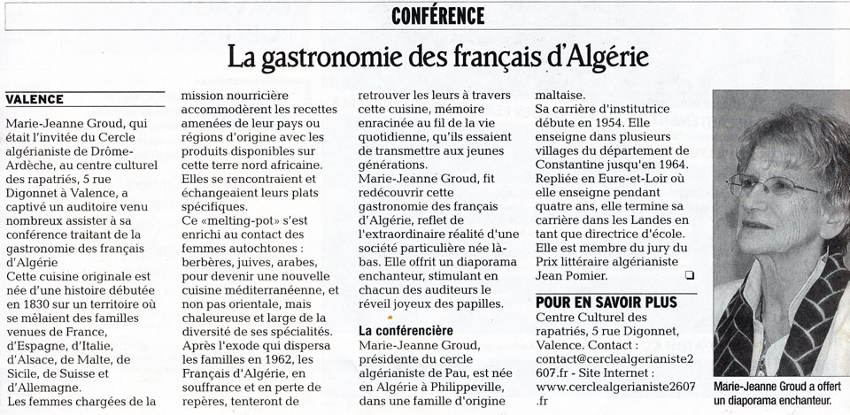 Article de presse